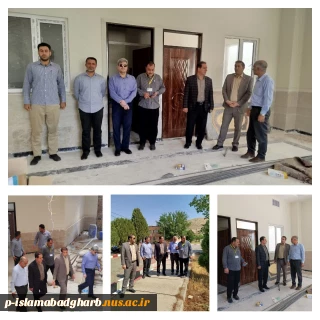 بنام خداوند بخشنده مهربان 

در روز چهارشنبه مورخ 12 شهریور 1404؛ بازدید میدانی دکتر ابراهیمی رئیس دانشگاه ملی مهارت استان کرمانشاه از پروژه در حال اتمام ساختمان کارگاه آموزشی آموزشکده ملی مهارت اسلام آباد غرب صورت پذیرفت .