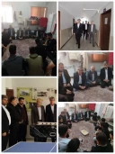 بازدید فرماندار محترم شهرستان جناب آقای مهندس فرهاد شهبازی به همراه واحد حراست فرمانداری از خوابگاه شهید احمدی روشن آموزشکده بمناسبت روز دانشجو