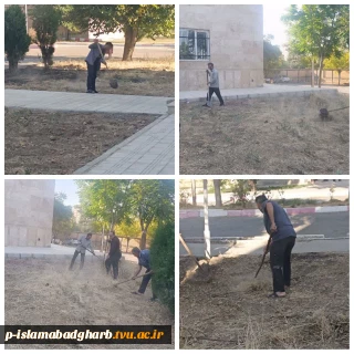آماده‌سازی محوطه آموزشکده