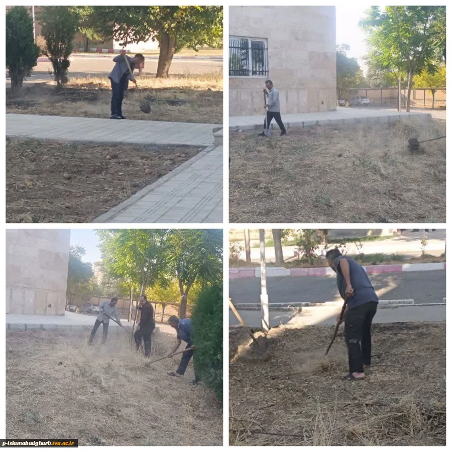 آماده‌سازی محوطه آموزشکده 2