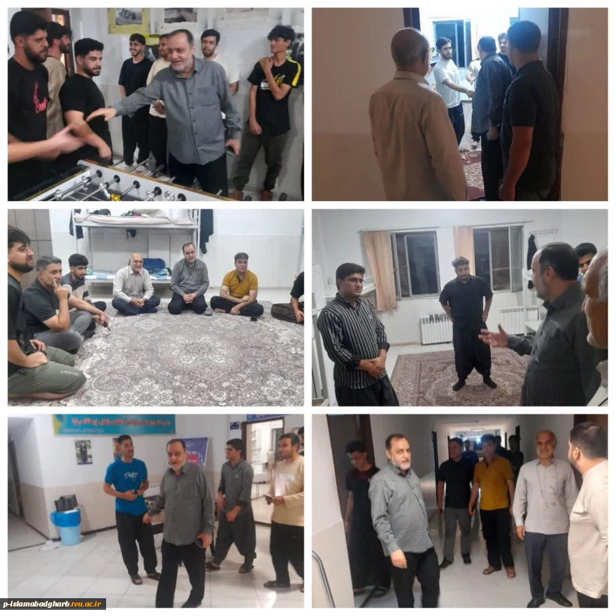 بازدید شبانه مسئولان آموزشکده از سرای دانشجویی شهید احمدی روشن 2